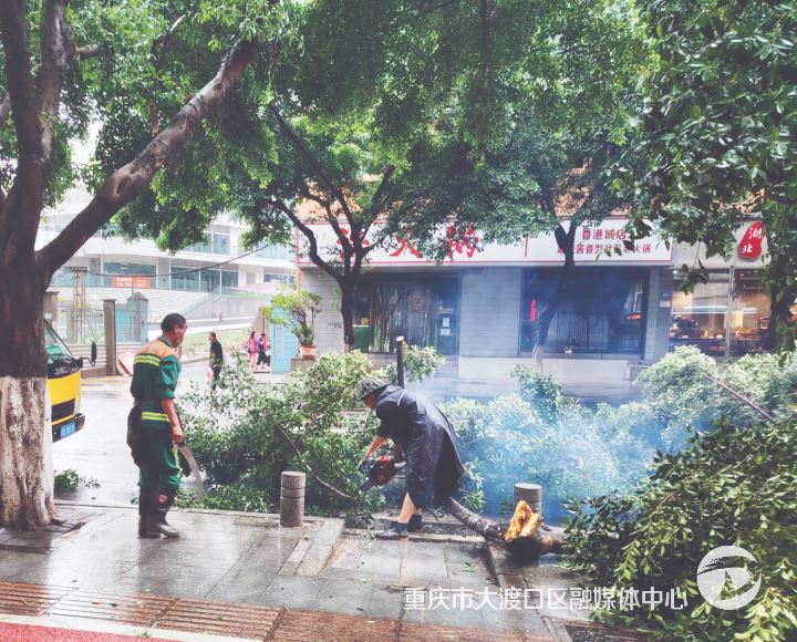 暴雨来袭 大渡口迅速行动