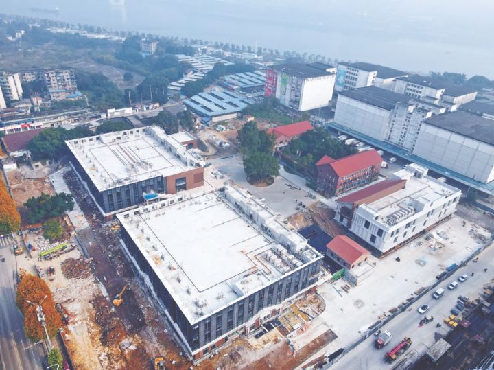 万吨商旅融合总部基地项目建设正酣